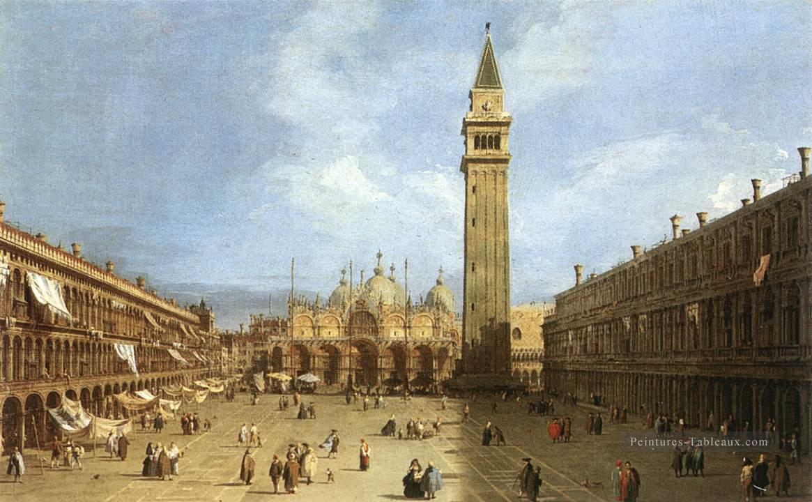 Piazza San Marco 1730 Canaletto Peintures à l'huile